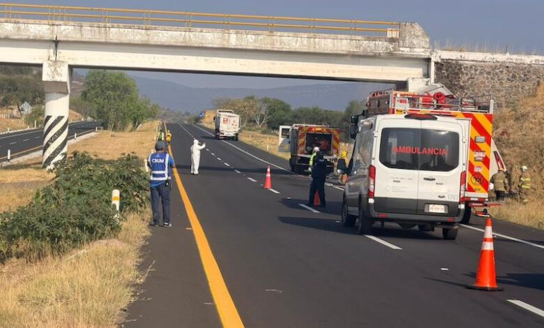 Ambulancias en accidente