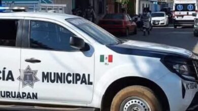 Patrulla de la Policía Municipal de Uruapan