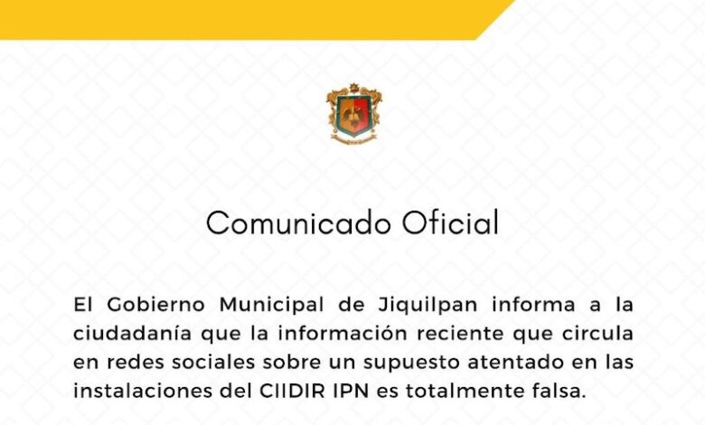 Comunicado del Gobierno de Jiquilpan