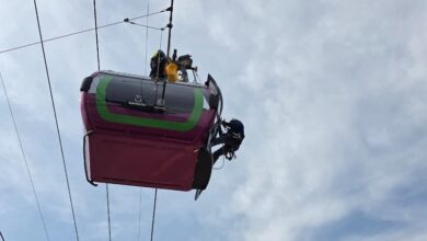Simulacro en el teleférico