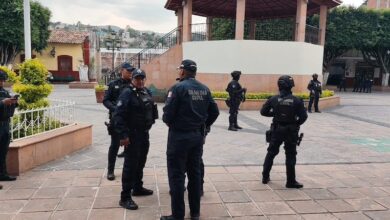 Policías en Queréndaro