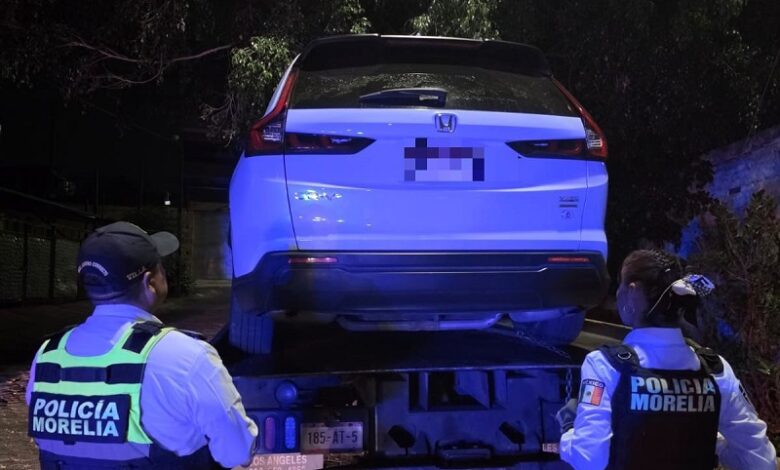 Policía Morelia, robo de vehículos