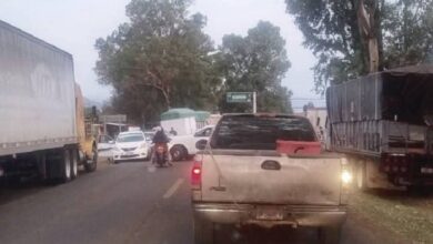 Chilchota, Acachuén, Bloqueo carretero