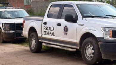 Camioneta de la FGE