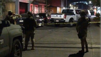 Militares en zona acordonada