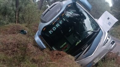 Michoacán, Volcadura, Autobús