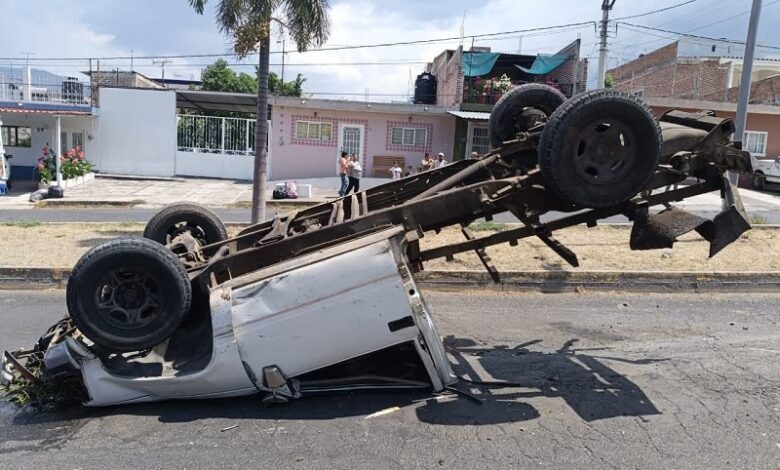 Jiquilpan, volcadura