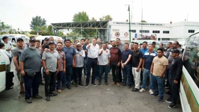 Alfonso Martínez Alcázar y transportistas