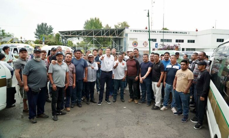 Alfonso Martínez Alcázar y transportistas