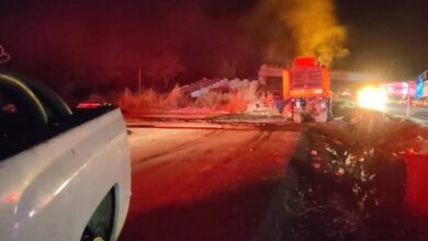 Autopista Siglo XXI, Incendio de maquinaria