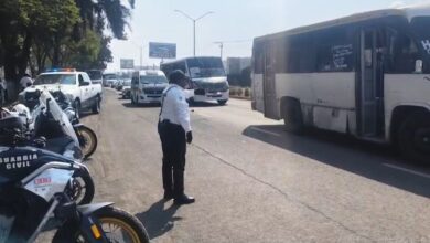 Bloqueo de transportistas en Morelia