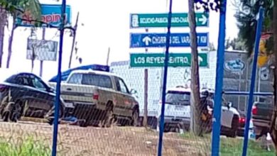 Bloqueo carretero en Los Reyes