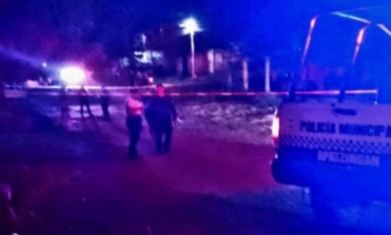 Escena del crimen en Apatzingán