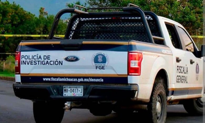 Camioneta de la FGE
