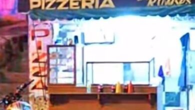 Pizzería, atentado