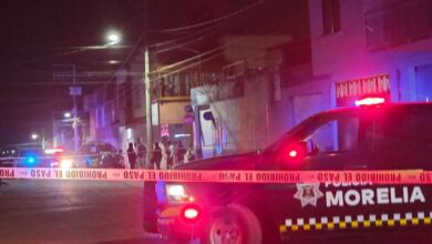Policía Morelia, zona acordonada