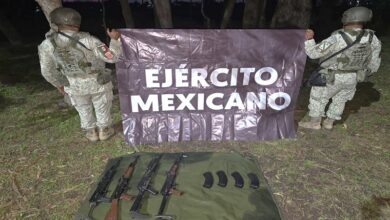 Parangaricutiro, decomiso de armas