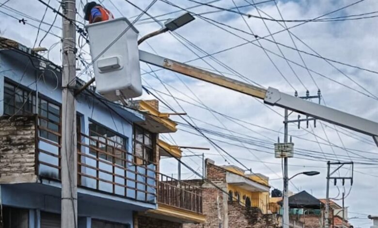 alumbrado público, Gobierno de Jiquilpan