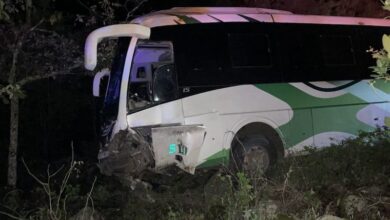 Autobús chocado