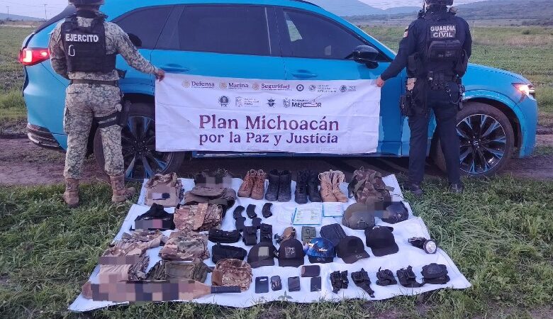 Tlazazalca, vehículo recuperado, equipo táctico