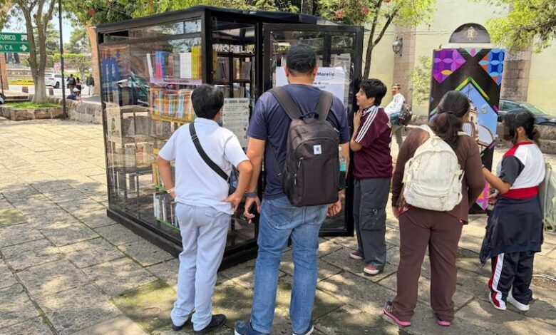 Cabina de lectura en Morelia