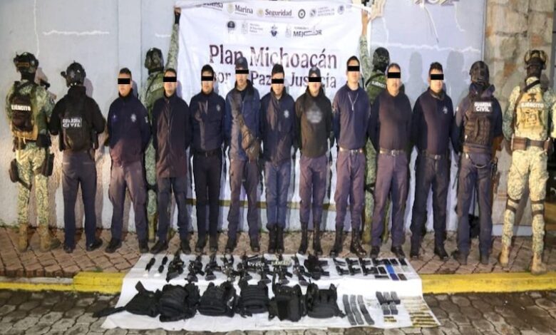 Nueve policías falsos detenidos