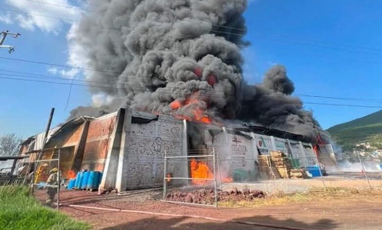 Incendio en Sindamex, Villamar, Michoacán