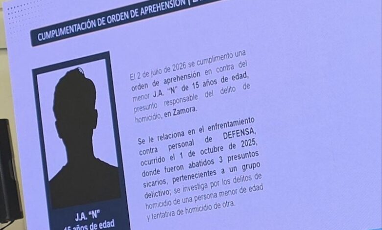 Adolescente detenido por homicidio