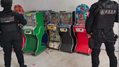Máquinas tragamonedas aseguradas