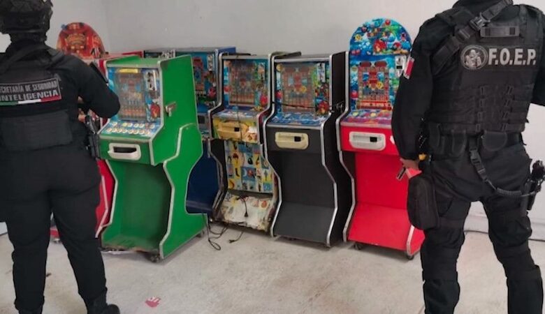 Máquinas tragamonedas aseguradas