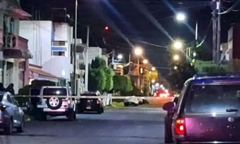 Zona acordonada en Uruapan
