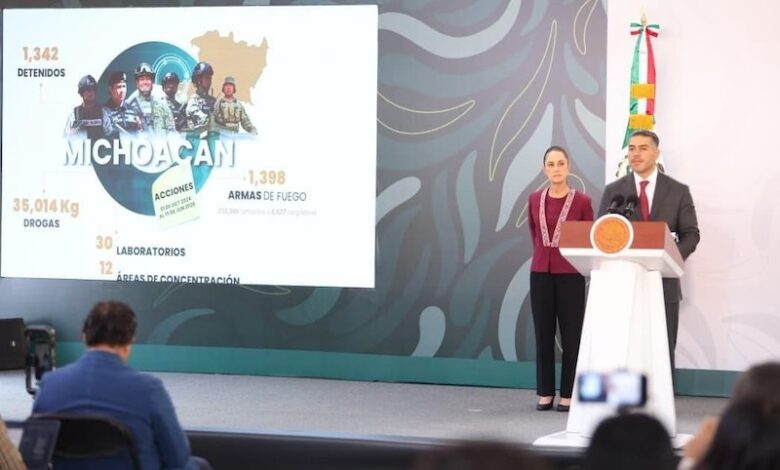 Claudia Sheinbaum y Omar García Harfuch