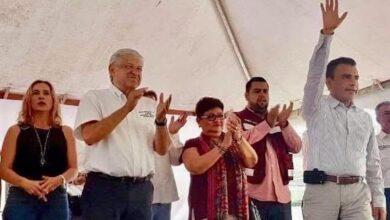 Fidel Calderón Torreblanca con AMLO