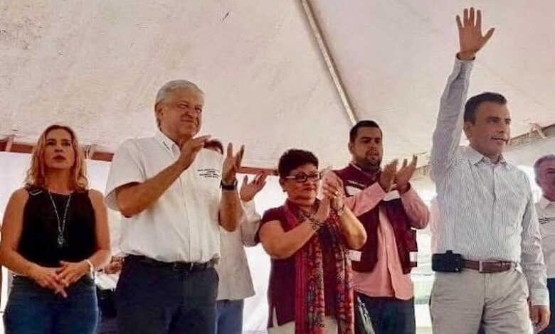 Fidel Calderón Torreblanca con AMLO