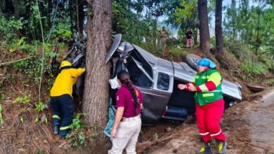 Accidente de camioneta