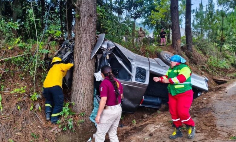 Accidente de camioneta