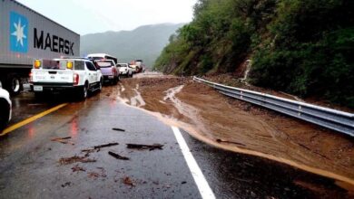 Deslave en Autopista Siglo XXI