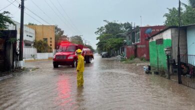 Encharcamientos en Lázaro Cárdenas