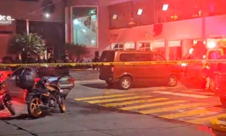 Zona acordonada en Uruapan