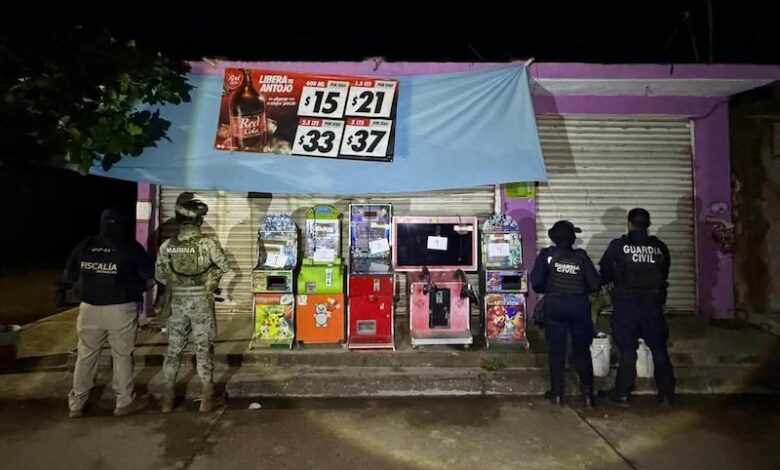 Aseguran máquinas tragamonedas