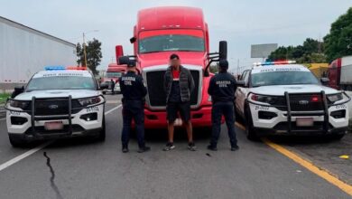 Tráiler robado y un detenido