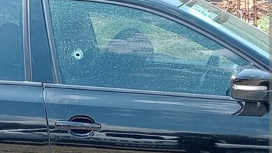 Auto baleado