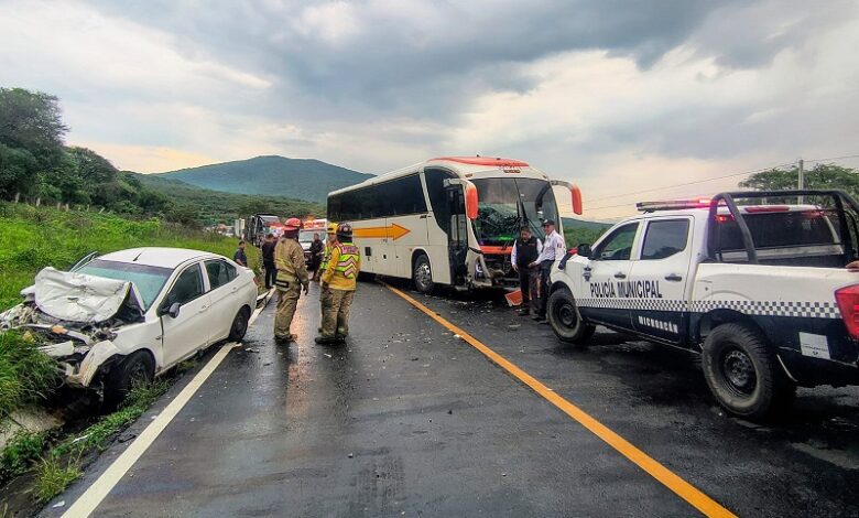 Accidente vial, Ixtlán, Michoacán