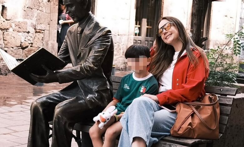 Ana Belena visitando Morelia