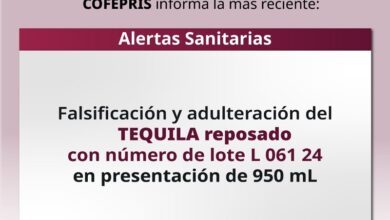 Cartel de alerta sanitaria