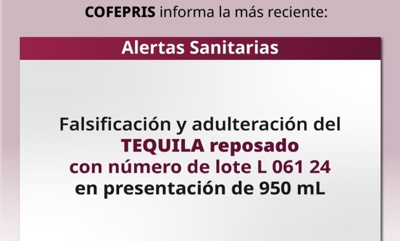 Cartel de alerta sanitaria