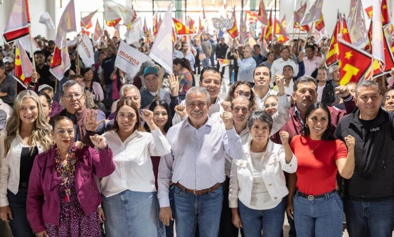 Mitin político en Michoacán