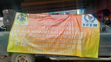 Protesta contra tienda Coppel