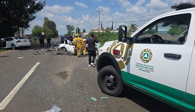 Morelia, accidente vehicular
