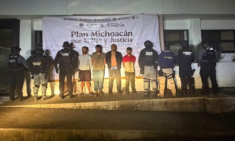 Detenciones tras balacera en Uruapan